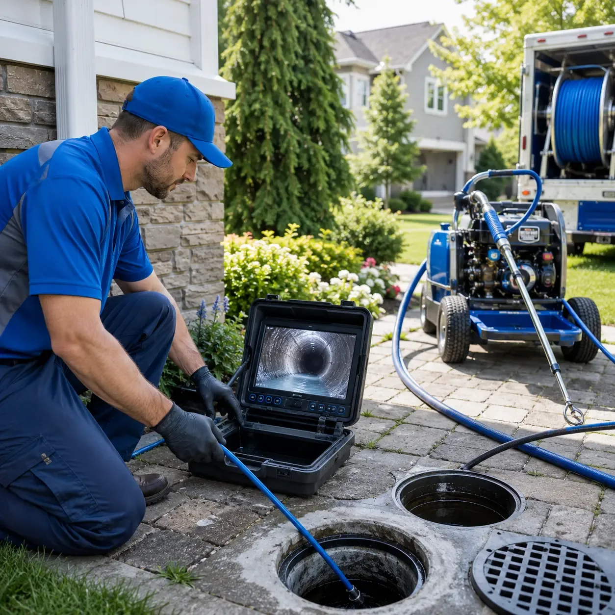 Outdoor drain cleaning professionals serving Wakefield, NH